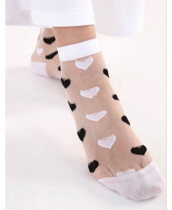 Къси чорапи със сърца Duha